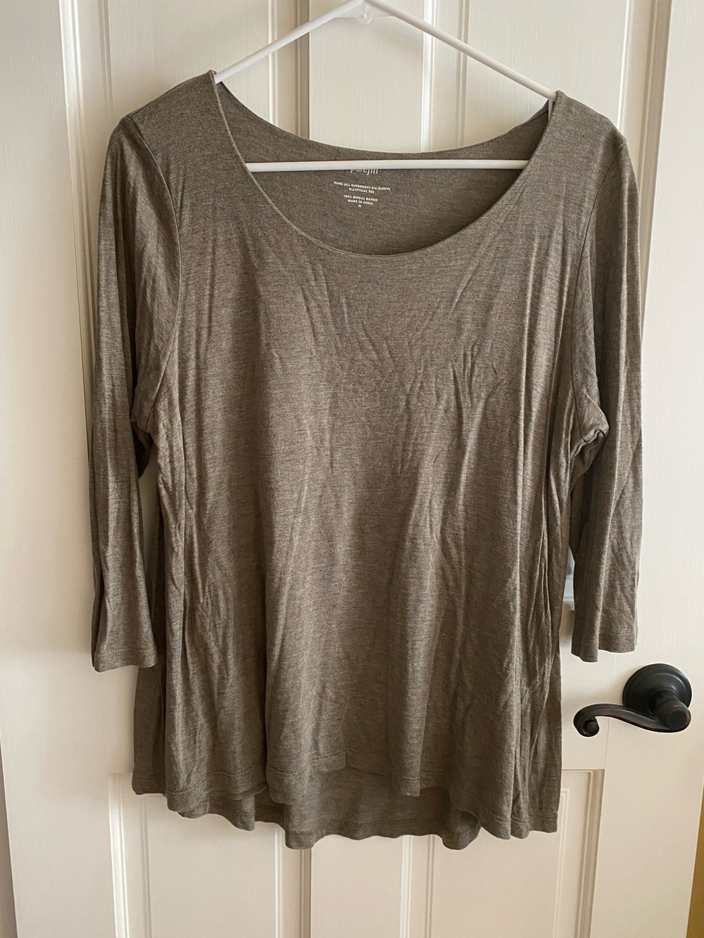 Purejill Supersoft 3/4 Sleeve Elliptical Tee, Women’s Medium, super soft